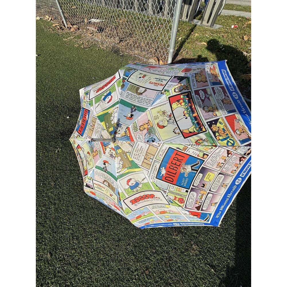 Vintage Newspaper Comic Strip Umbrella The Miami Herald